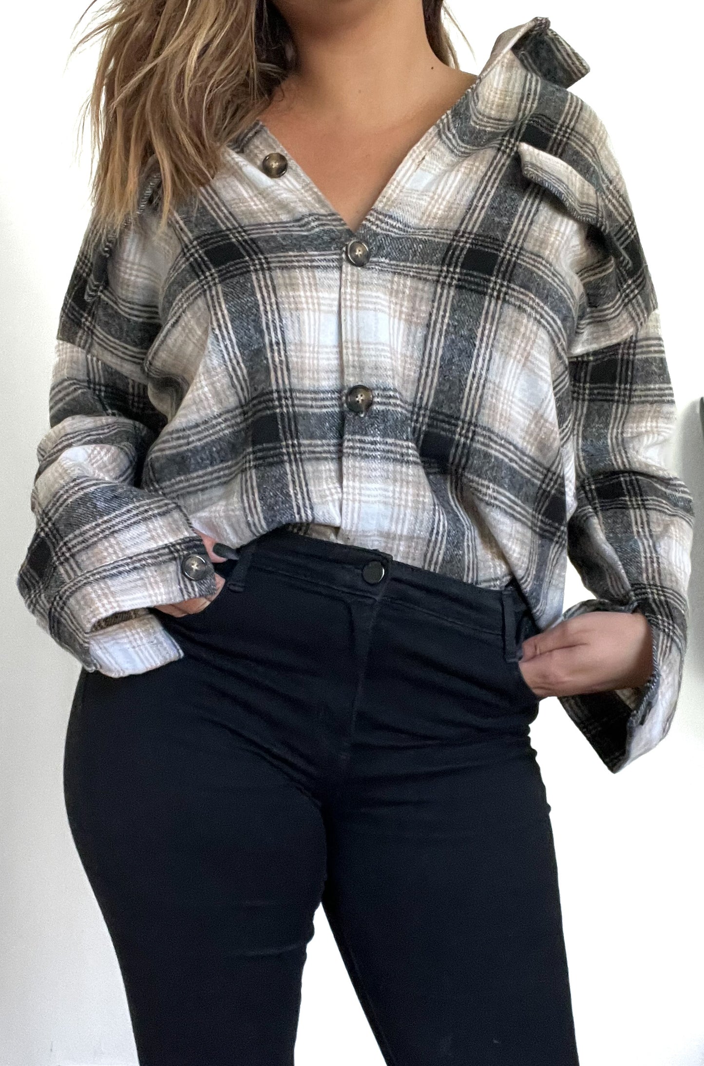 Courtni Plaid Button Up